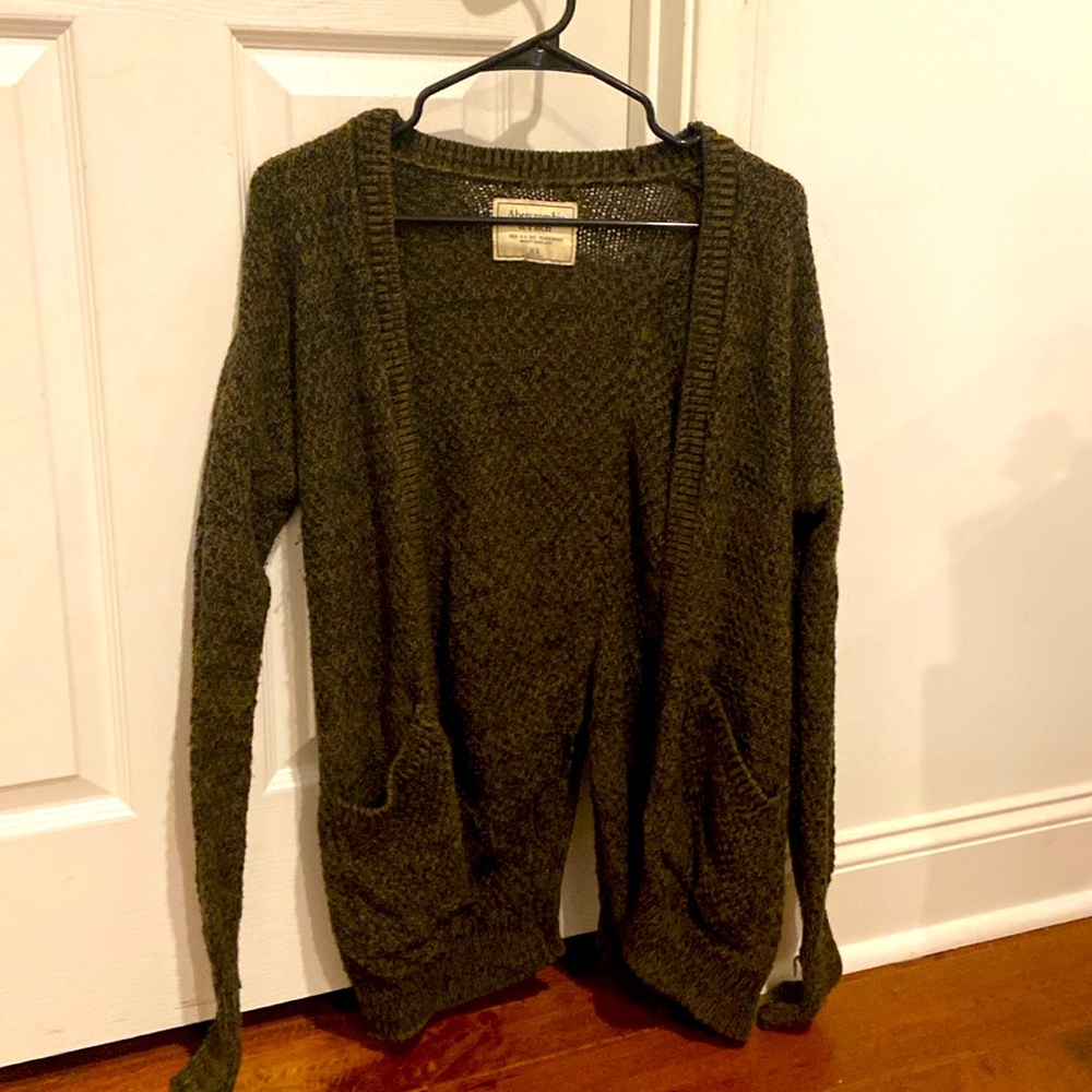 Dark green cardigan
